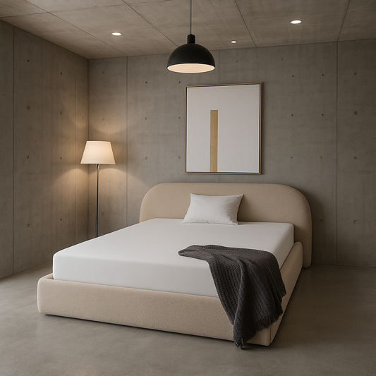 Luna Storage Bed - Beige Boucle