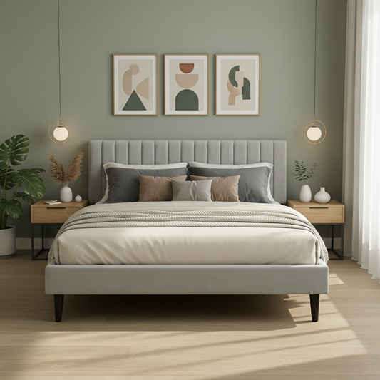 Terra Bed - Light Grey