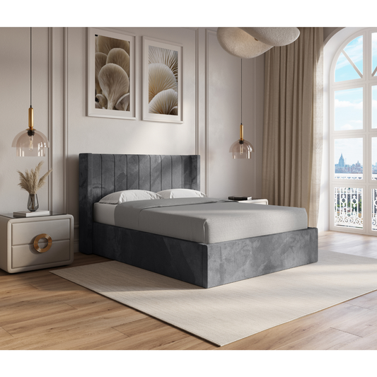 Ventus Storage Bed - Grey