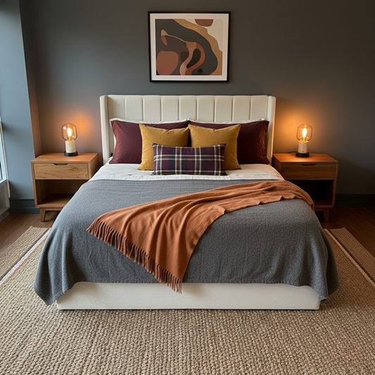 Ventus Storage Bed - Ivory