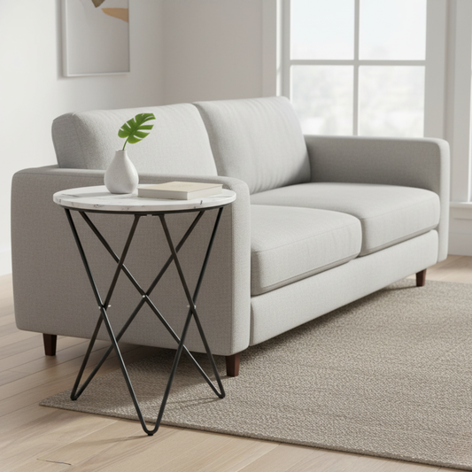 Mira Side Table - White