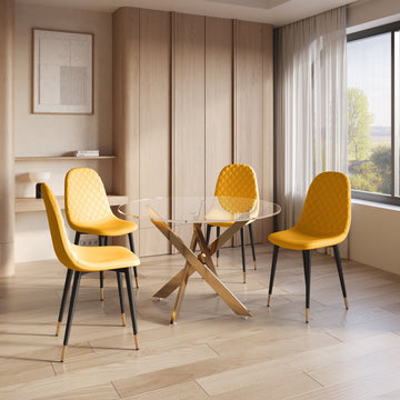 Sabine Gold & Lumen - Dining Set