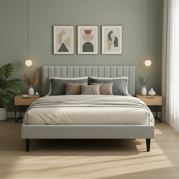 Terra Bed - Light Grey