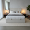 Velar Storage Bed - Almond Cream
