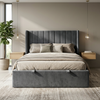 Ventus Storage Bed - Grey