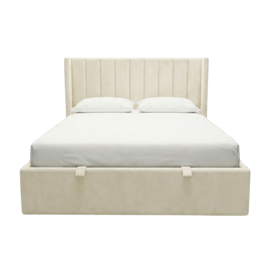 Ventus Storage Bed - Ivory